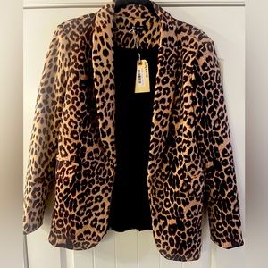 Leopard Print Blazer